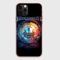 Чехол для iPhone 12 Pro Max Megadeth, Super Collider, цвет: 3D-светло-розовый