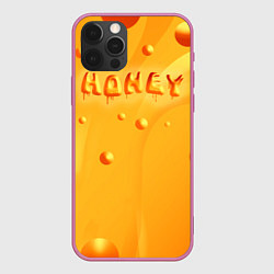 Чехол для iPhone 12 Pro Max Медовая волна Honey wave, цвет: 3D-малиновый