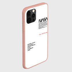 Чехол для iPhone 12 Pro Max NASA БЕЛАЯ ФОРМА, цвет: 3D-светло-розовый — фото 2