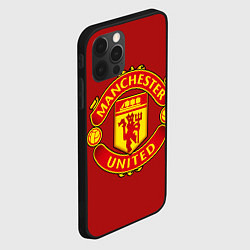 Чехол для iPhone 12 Pro Max Manchester United F C, цвет: 3D-черный — фото 2