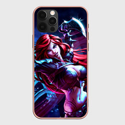 Чехол для iPhone 12 Pro Max Катарина League of legends, цвет: 3D-светло-розовый