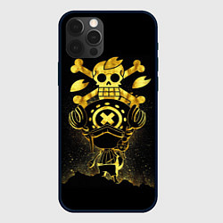 Чехол для iPhone 12 Pro Max ONE PIECE ВАН ПИС GOLDEN, цвет: 3D-черный