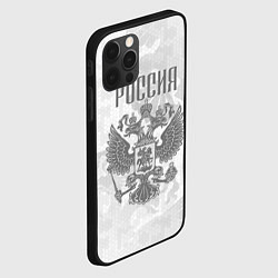 Чехол для iPhone 12 Pro Max Герб России, цвет: 3D-черный — фото 2