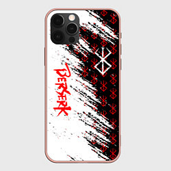 Чехол для iPhone 12 Pro Max Berserk Anime, цвет: 3D-светло-розовый