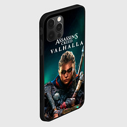 Чехол для iPhone 12 Pro Max Assassins Creed, Valhalla, цвет: 3D-черный — фото 2