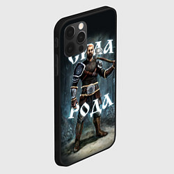 Чехол для iPhone 12 Pro Max Сила Рода Славянский воин, цвет: 3D-черный — фото 2