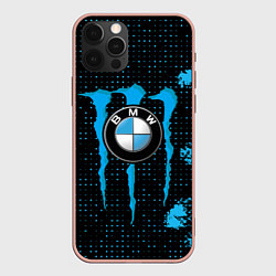 Чехол для iPhone 12 Pro Max MONSTER BMW MONSTER ENERGY, цвет: 3D-светло-розовый