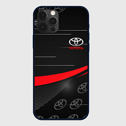 Чехол для iPhone 12 Pro Max ТОЙОТА TOYOTA RED LINES, цвет: 3D-черный