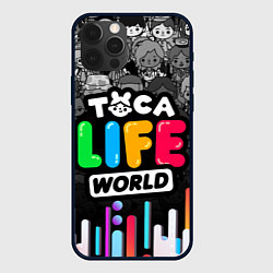 Чехол для iPhone 12 Pro Max TOCA LIFE WORLD ТОКА ЛАЙФ ВОРЛД ГРАДИЕНТ, цвет: 3D-черный
