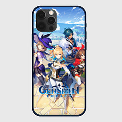 Чехол для iPhone 12 Pro Max Genshin Impact: Ци Ци, цвет: 3D-черный