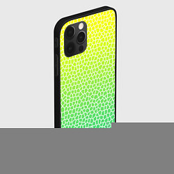 Чехол для iPhone 12 Pro Max Витражная мозаика, цвет: 3D-черный — фото 2