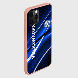 Чехол для iPhone 12 Pro Max VOLKSWAGEN LOGO SPORT, цвет: 3D-светло-розовый — фото 2