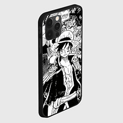 Чехол для iPhone 12 Pro Max Ван Пис, One Piece, манга, цвет: 3D-черный — фото 2
