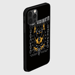 Чехол для iPhone 12 Pro Max Доберман-Пинчер, цвет: 3D-черный — фото 2