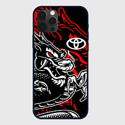 Чехол для iPhone 12 Pro Max TOYOTA DRAGON ТОЙОТА ДРАКОН, цвет: 3D-черный