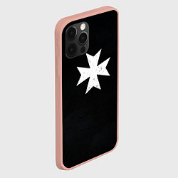 Чехол для iPhone 12 Pro Max Черные Храмовники раскраска доспеха, цвет: 3D-светло-розовый — фото 2