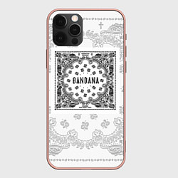 Чехол для iPhone 12 Pro Max Big Baby Tape x Kizaru BANDANA Бандана Кизару Тейп, цвет: 3D-светло-розовый