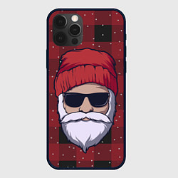 Чехол для iPhone 12 Pro Max SANTA HIPSTER САНТА ХИПСТЕР, цвет: 3D-черный