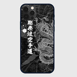 Чехол для iPhone 12 Pro Max Токийский Дракон Иероглифы Dragon Japan, цвет: 3D-черный