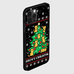 Чехол для iPhone 12 Pro Max MEOWY CHRISTMAS 2022, цвет: 3D-черный — фото 2