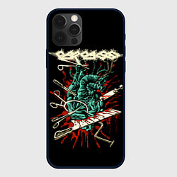 Чехол для iPhone 12 Pro Max Carcass, цвет: 3D-черный