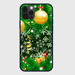 Чехол для iPhone 12 Pro Max Новогоднее Настроение Елка, цвет: 3D-черный