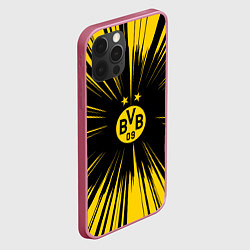 Чехол для iPhone 12 Pro Max Borussia Dortmund Crush Theme, цвет: 3D-малиновый — фото 2