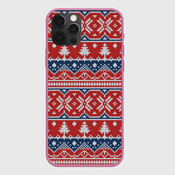 Чехол iPhone 12 Pro Max New Year Pattern