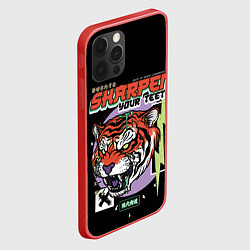 Чехол для iPhone 12 Pro Max Поточи зубки тигр 2022, цвет: 3D-красный — фото 2
