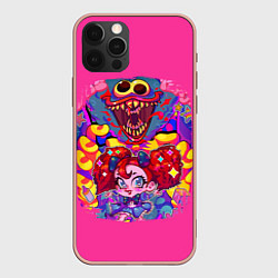 Чехол для iPhone 12 Pro Max POPPY PLAYTIME - ИГРА ПОППИ ПЛЕЙТАЙМ ПЕРСОНАЖИ, цвет: 3D-светло-розовый