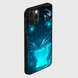 Чехол для iPhone 12 Pro Max Неоновый водяной тигр 2022, цвет: 3D-черный — фото 2