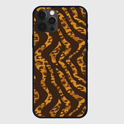 Чехол для iPhone 12 Pro Max Шкура тигра леопарда гибрид, цвет: 3D-черный