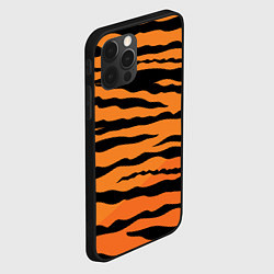 Чехол для iPhone 12 Pro Max Шкура тигра вектор, цвет: 3D-черный — фото 2