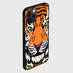 Чехол для iPhone 12 Pro Max ТИГР СИМВОЛ НОВОГО ГОДА 2022 TIGER, цвет: 3D-черный — фото 2