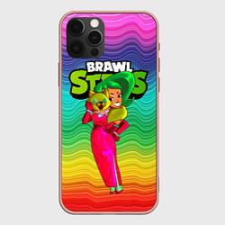 Чехол для iPhone 12 Pro Max Радужная Лола BrawlStars, цвет: 3D-светло-розовый