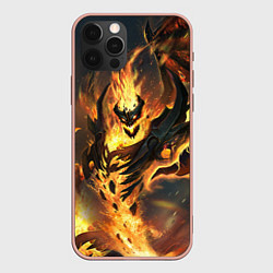 Чехол для iPhone 12 Pro Max DOTA 2 SHADOW FIEND ТЕНЬ, цвет: 3D-светло-розовый