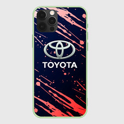 Чехол для iPhone 12 Pro Max Toyota градиент, цвет: 3D-салатовый