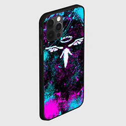 Чехол для iPhone 12 Pro Max TEAM VALHALLA ВАЛЬХАЛЛА NEON, цвет: 3D-черный — фото 2