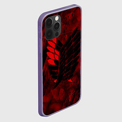 Чехол для iPhone 12 Pro Max Атака Титанов Неоновый 2022, цвет: 3D-серый — фото 2