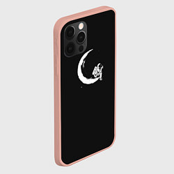 Чехол для iPhone 12 Pro Max Кофе на Луне, цвет: 3D-светло-розовый — фото 2
