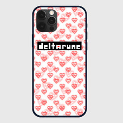 Чехол для iPhone 12 Pro Max DELTARUNE PATTERN LOGO, цвет: 3D-черный