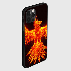 Чехол для iPhone 12 Pro Max ОГНЕННЫЙ ФЕНИКС FIRE PHOENIX, цвет: 3D-черный — фото 2