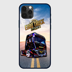 Чехол для iPhone 12 Pro Max Euro Truck Simulator Евро Трек Симулятор, цвет: 3D-черный