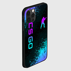 Чехол для iPhone 12 Pro Max CS GO NEON SYMBOL STYLE SKIN КС ГО НЕОН, цвет: 3D-черный — фото 2