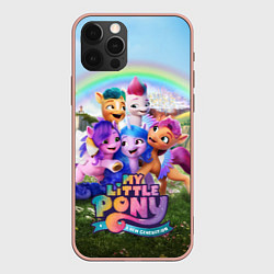 Чехол для iPhone 12 Pro Max My Little Pony: A New Generation, цвет: 3D-светло-розовый