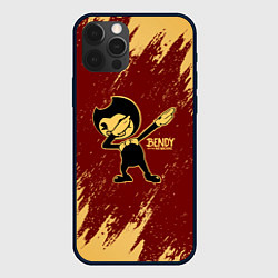 Чехол для iPhone 12 Pro Max Bendy and the ink machine - Dabbing, цвет: 3D-черный