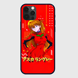 Чехол для iPhone 12 Pro Max Аска Лэнгли Сорью Evangelion, цвет: 3D-черный