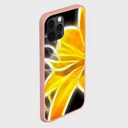 Чехол для iPhone 12 Pro Max Желтый летний цветок, цвет: 3D-светло-розовый — фото 2