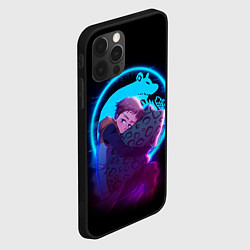 Чехол для iPhone 12 Pro Max КИНГ 7 СМЕРТНЫХ ГРЕХОВ НЕОН, цвет: 3D-черный — фото 2