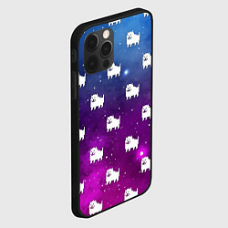 Чехол для iPhone 12 Pro Max UNDERTALE DOGS PATTERN SPACE, цвет: 3D-черный — фото 2